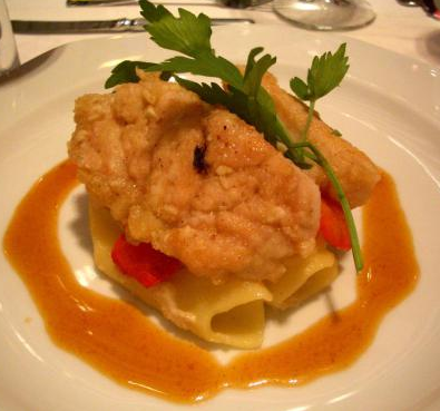 Gebraden kalfsfricandeau met abrikozensaus